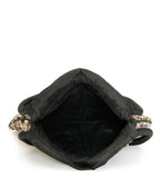 Black Art Silk Handbag