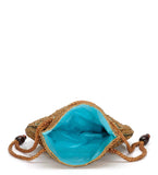 Sky Blue Satin Potli Bag