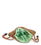 Green Satin Potli Bag