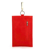 Red Printed Mobile Pouch