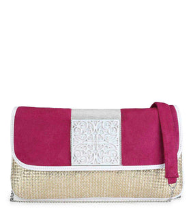 Purple Velvet Designer Clutch