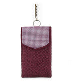 Purple Jute Designer Mobile Pouch