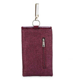 Purple Jute Designer Mobile Pouch