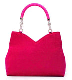 Magenta Velvet Handbag