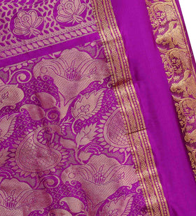 Lilac Silk Saree