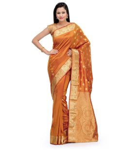 Mustard Silk Saree