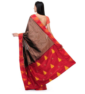 Brown Silk Saree