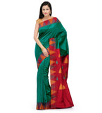 Dark Green Silk Saree