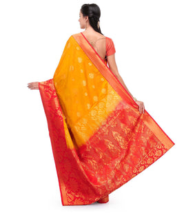 Mustard Art Silk Saree