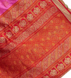 Magenta Bomkai Silk Saree