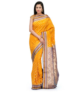 Golden Upada Art Silk Saree