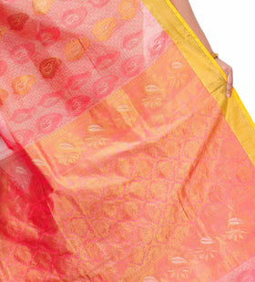 Light Red Silk Saree