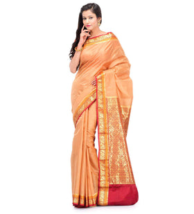 Fawn Silk Saree