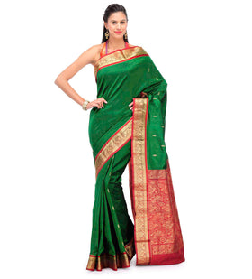 Green Silk Saree