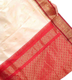 Beige Silk Saree