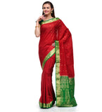 Maroon Silk Saree