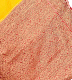 Yellow Silk Saree