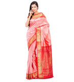 Peach Silk Saree