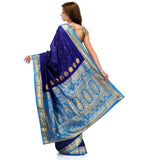 Navy Blue Silk Saree