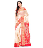 Cream Silk Saree