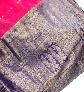 Magenta Silk Saree