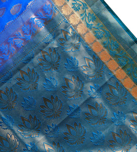 Blue Art Silk Upada Saree