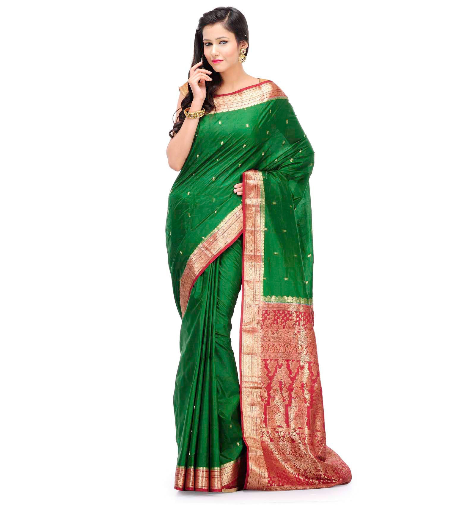 Green Silk Saree