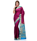 Dark Purple Silk Saree