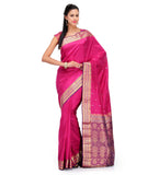 Magenta Silk Saree