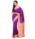 Violet Silk Saree