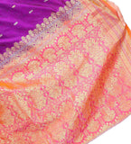 Violet Art Kanchipuram Handloom Silk Saree