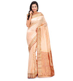 Beige Silk Saree