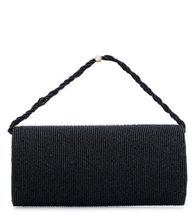 Black Stone Studded Clutch