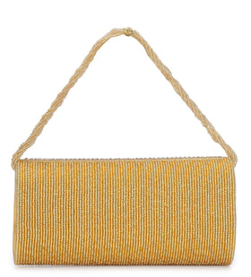 Golden Stone Studded Clutch