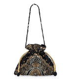 Black Velvet Beaded Potli Bag