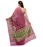 Purple Supernet Banarasi Saree