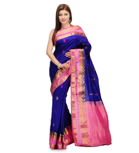 Royal Blue Silk Saree