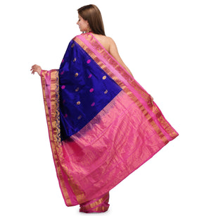 Royal Blue Silk Saree