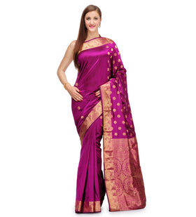 Purple Silk Saree