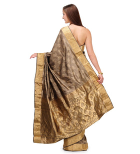 Brown Silk Saree