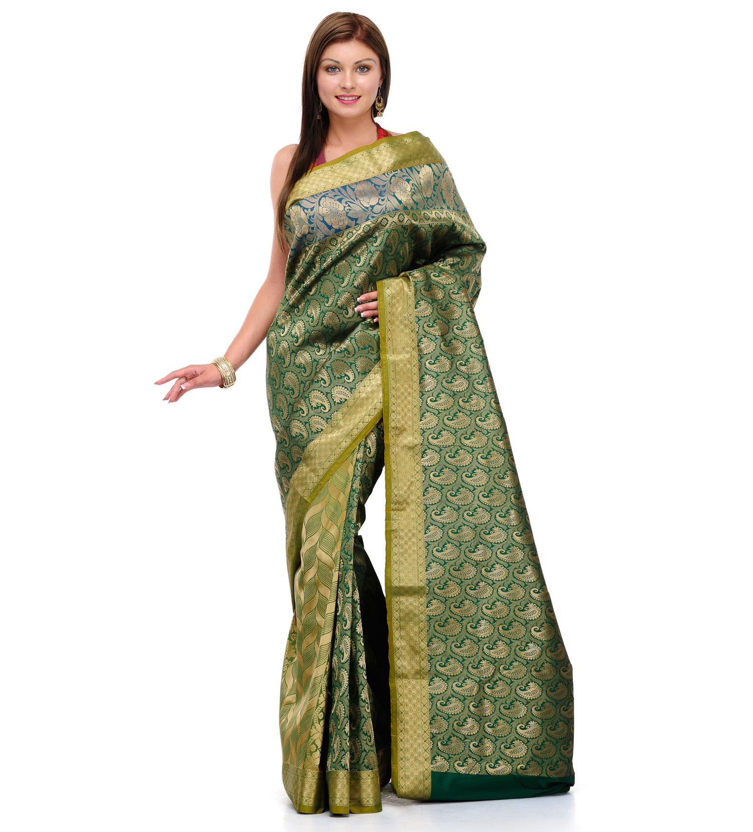 Green Art Silk Saree