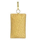 Golden Satin Stone & Pearl Beaded Pouch