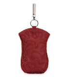 Maroon Satin Stone Pearl & Zardosi Work Pouch