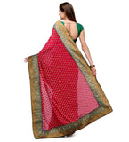 Magenta Viscose Saree