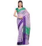 Lilac Cotton Blend Banarasi Saree