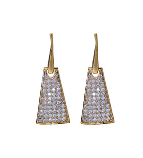 White Stone Studded Earrings