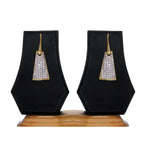 White Stone Studded Earrings