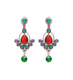 Multi-Color Stone Studded Earrings