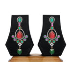 Multi-Color Stone Studded Earrings