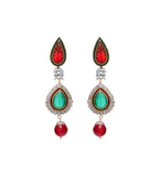 Multi-Color Stone Studded Earrings